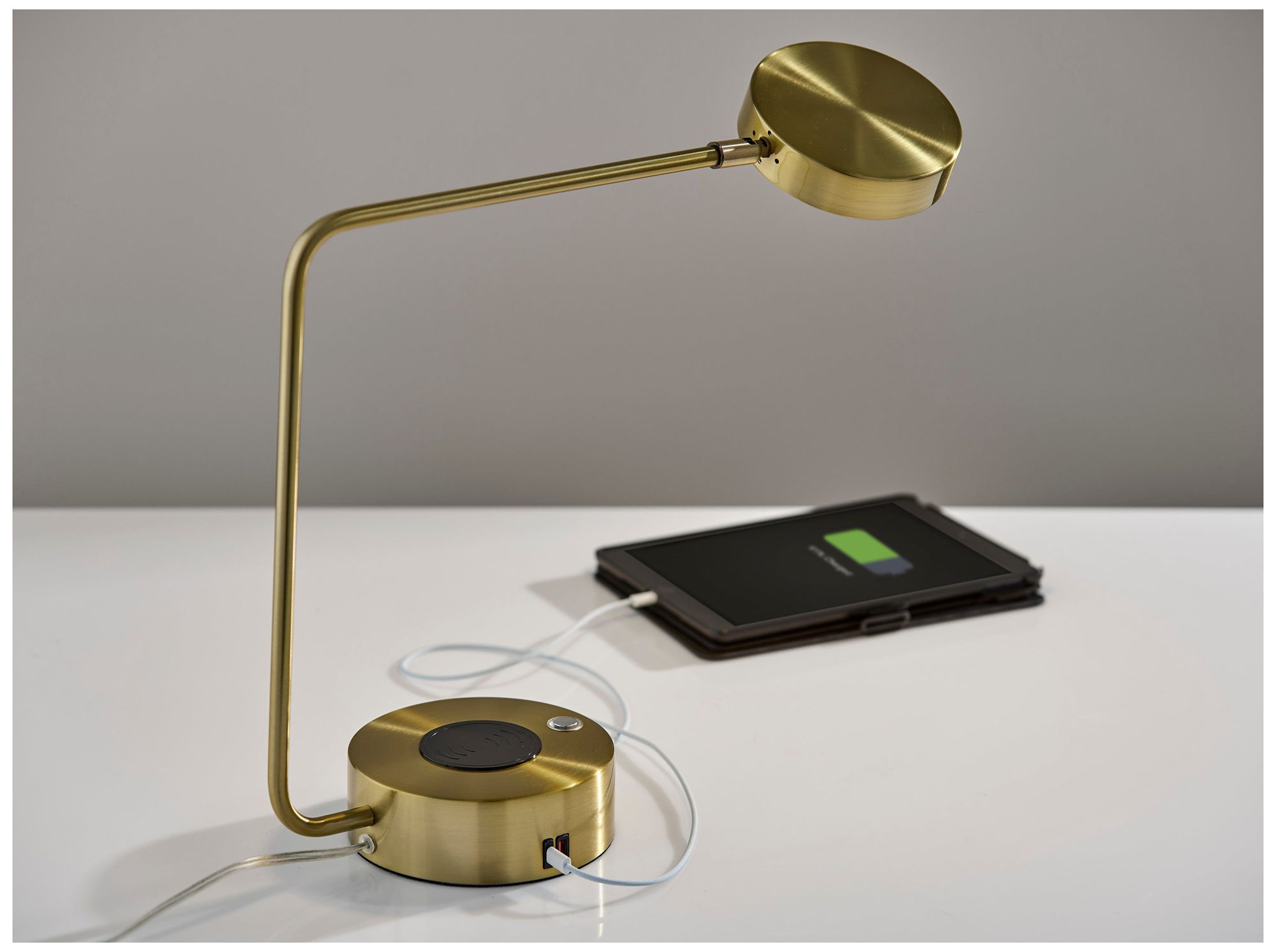 Image 5 Viper Supercharger LED Desk Lamp- Antique Brass more views