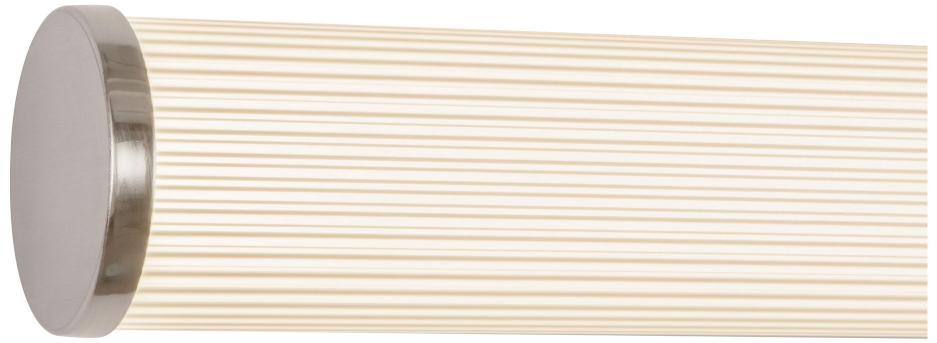 Image 4 Vire 24-in Brushed Nickel LED Wall/Vanity Light with Ribbed Opal Diffuser more views