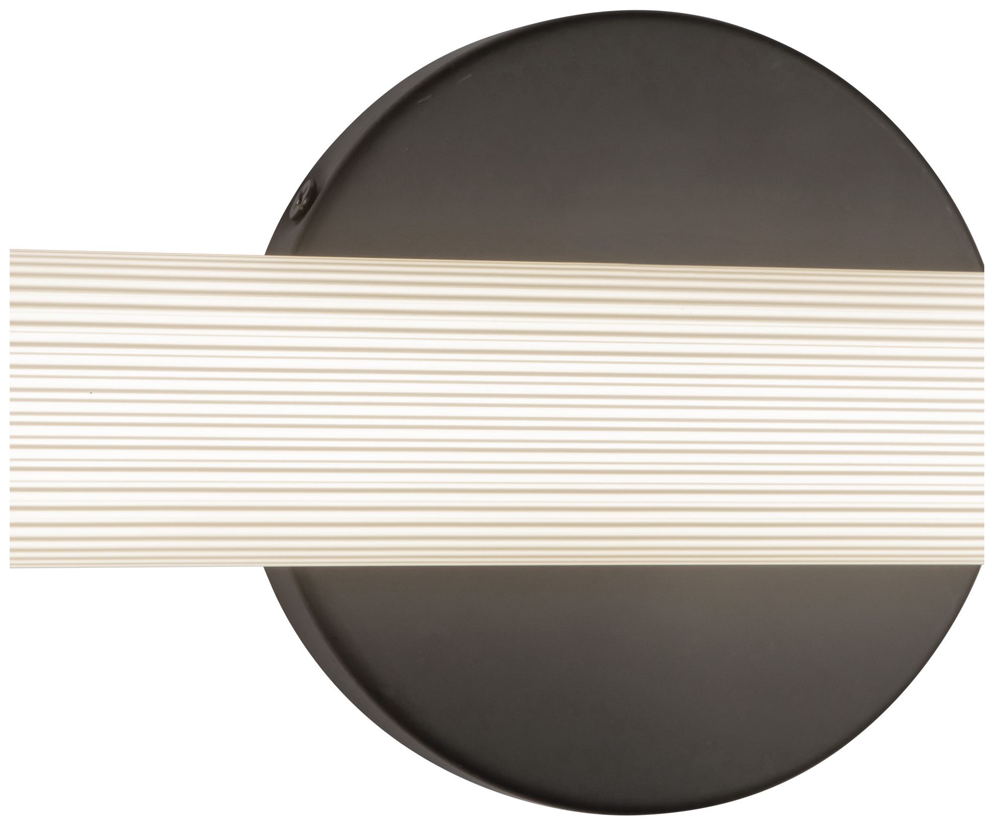 Image 3 Vire 30-in Black dimmable LED Wall/Vanity Light with Ribbed Opal Diffuser more views