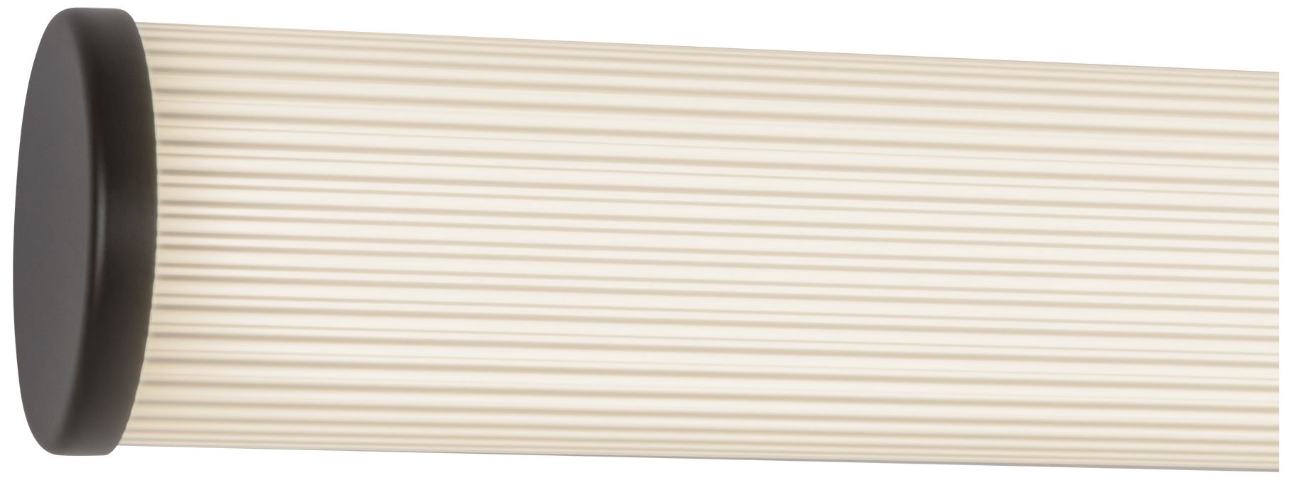 Image 4 Vire 30-in Black dimmable LED Wall/Vanity Light with Ribbed Opal Diffuser more views