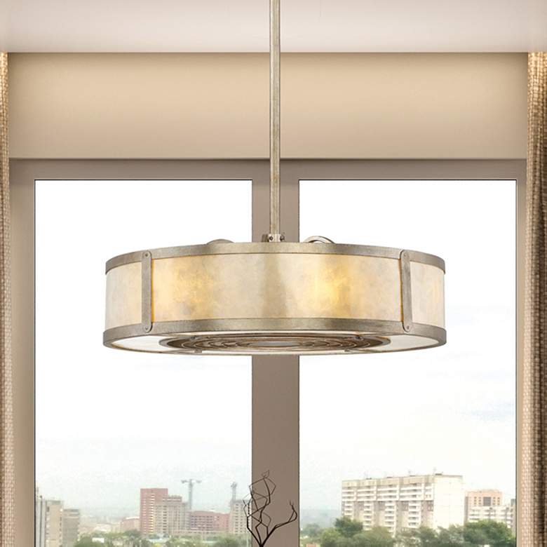 Image 2 Vireo 6-Light Fan D'Lier in Silver Dust