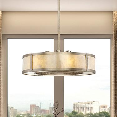Vireo 6-Light Fan D'Lier in Silver Dust