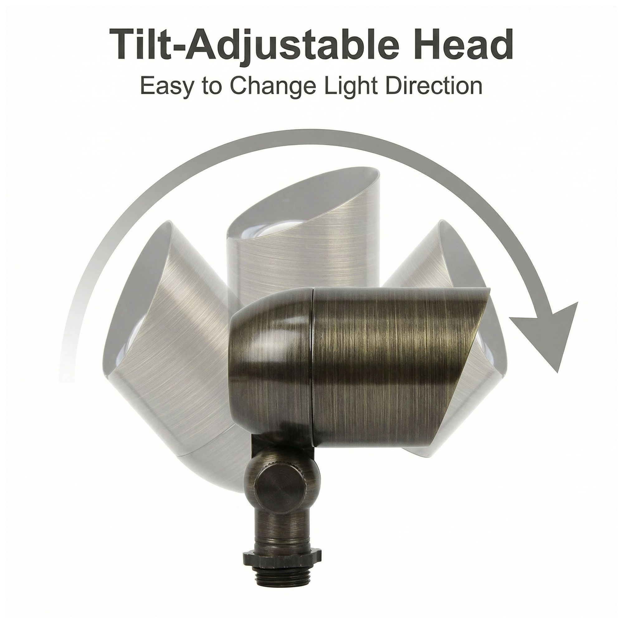 Image 4 Virex Bronze Adjustable Brass Landscape Spotlight more views