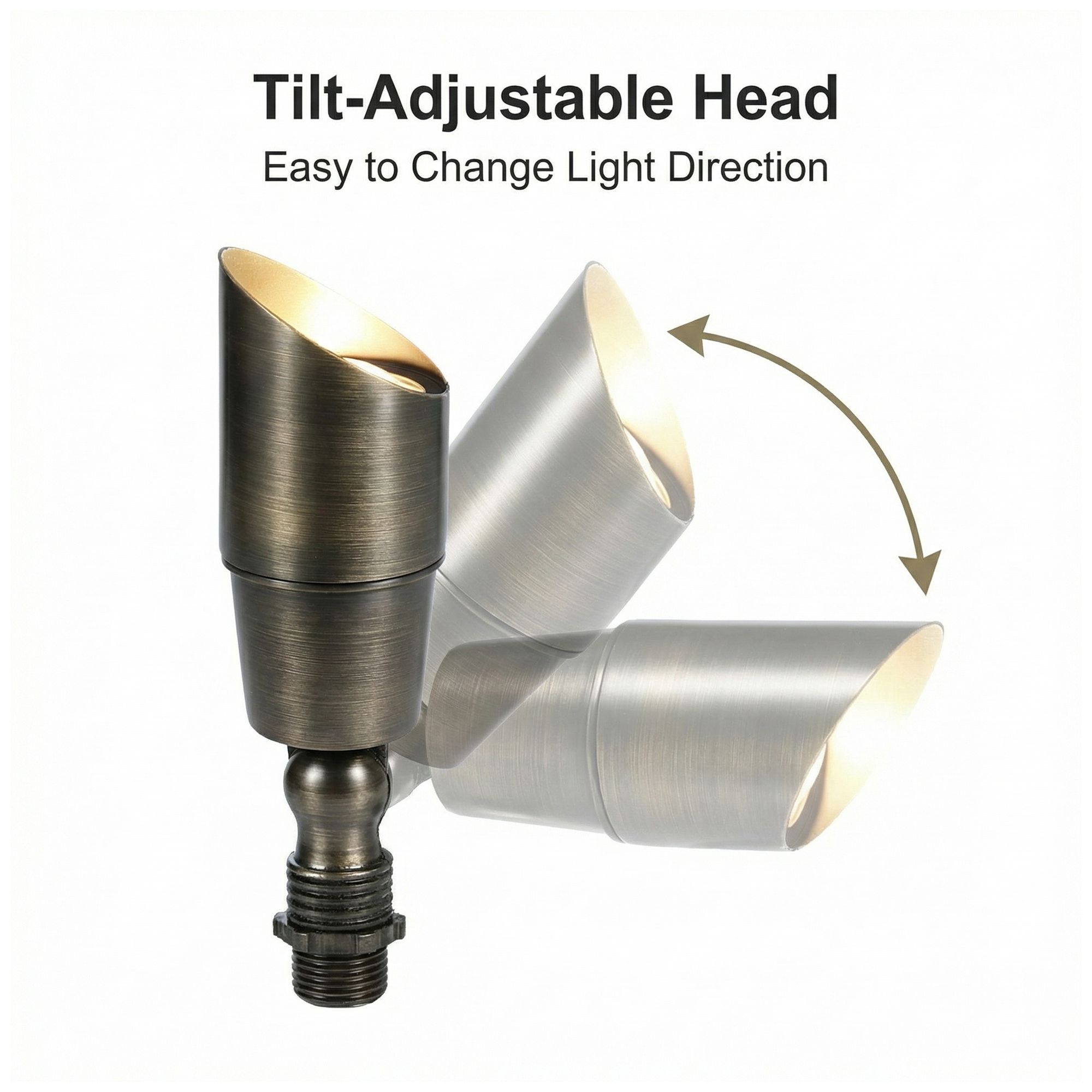 Image 3 Virex Bronze Brass Landscape Spotlight with Ground Stake more views
