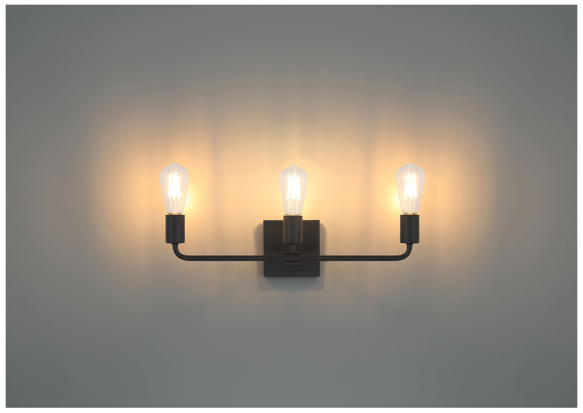 Image 2 Virgin 20" Wide 3-Light Matte Black Bath/Vanity more views