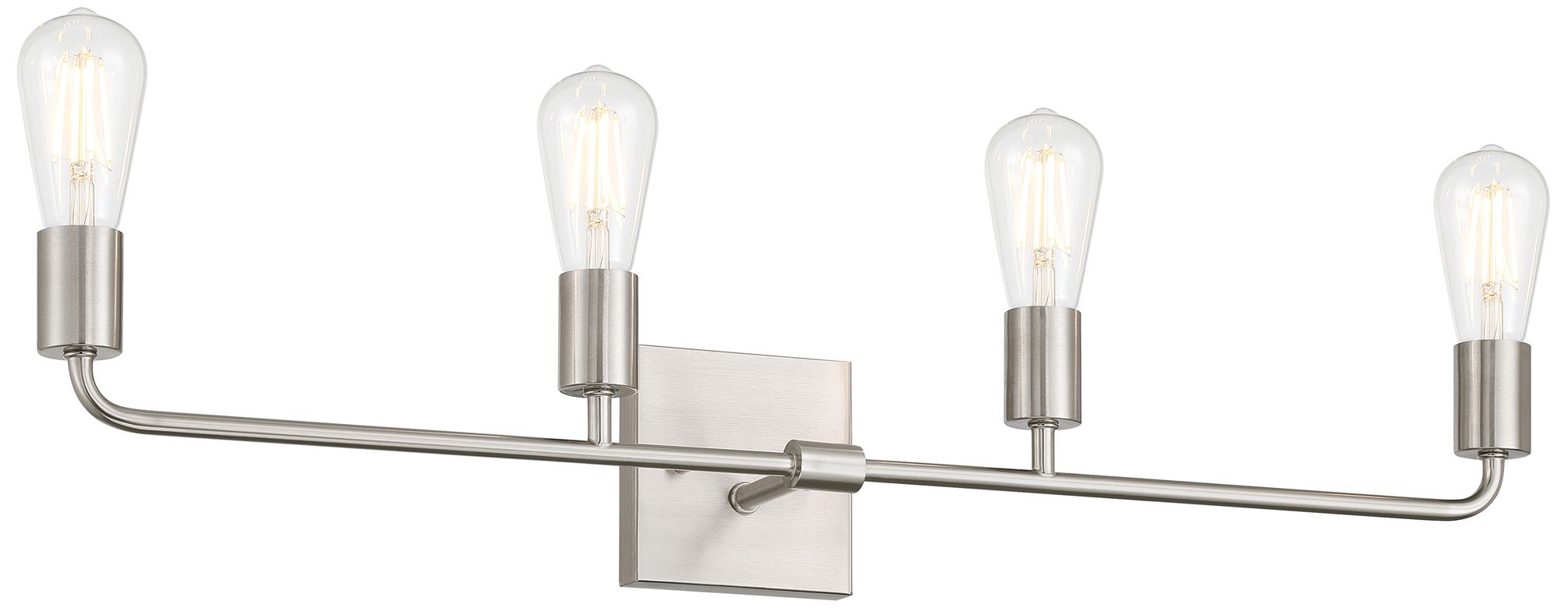 Virgin 31" Wide 4-Light Brushed Steel Bath/Vanity