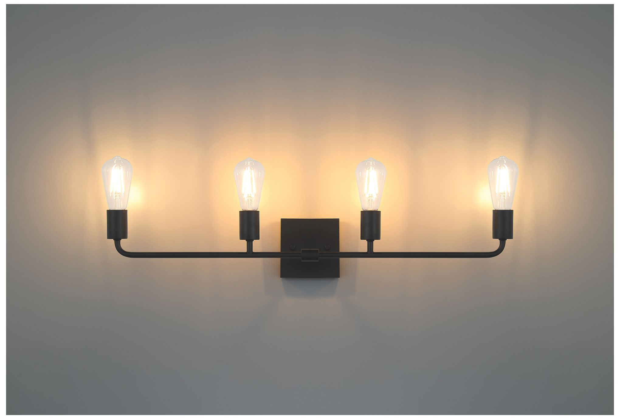 Image 3 Virgin 31" Wide 4-Light Matte Black Bath/Vanity more views