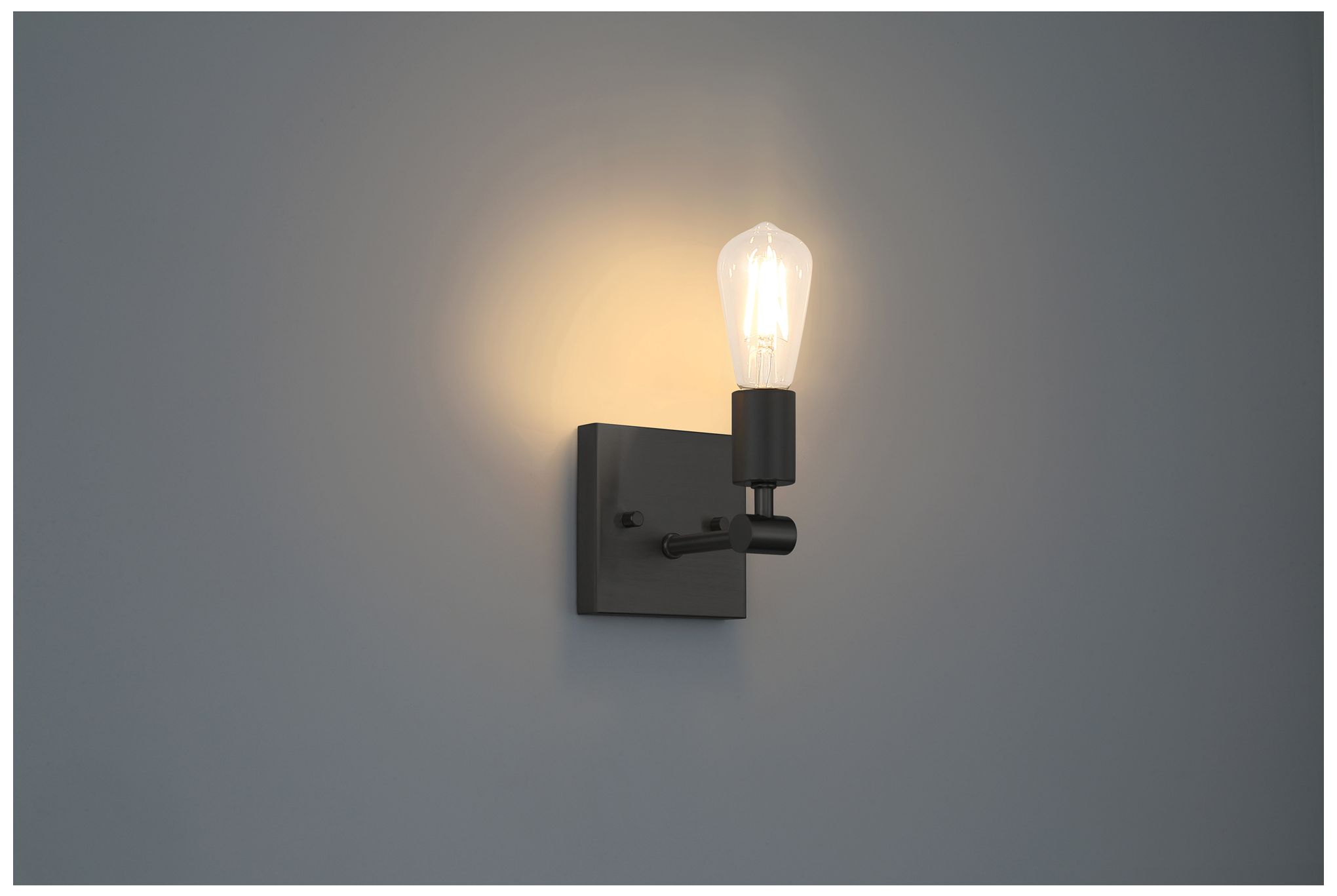 Image 2 Virgin 5" High Matte Black Wall Sconce more views