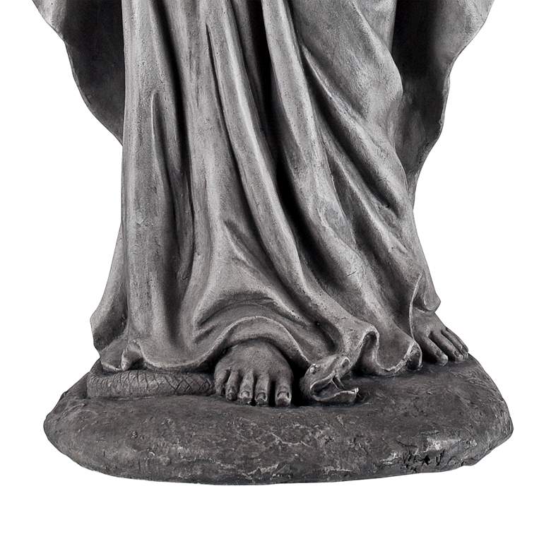 Image 5 Virgin Mary Gray Stone 29 inch High Outdoor Statue more views