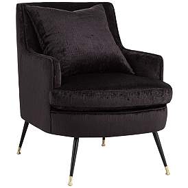 Image2 of Virginia Corduroy Charcoal Accent Chair