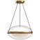 Virgo 16 1/4" Wide Brushed Gold LED Pendant Light
