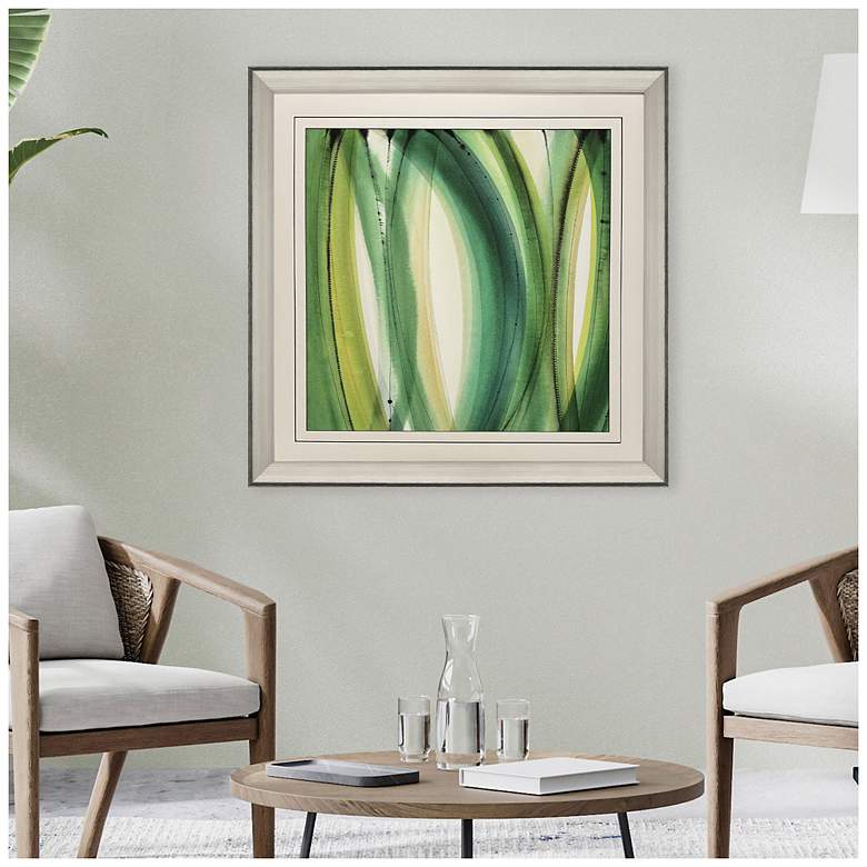 Image 4 Viridian 3 36"W x 36"H Framed Art more views