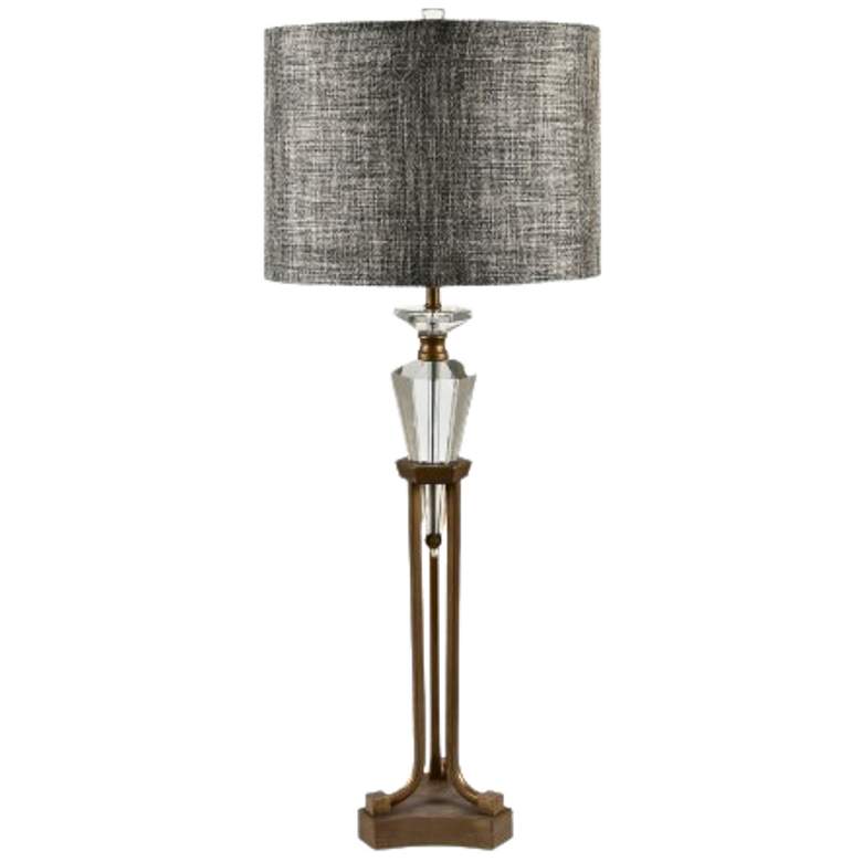 Image 1 Virtue Crystal and Metal Table Lamp