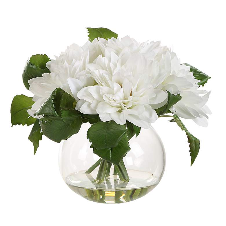 Image 2 Virtue Dahlia 10" high x 12" wide Faux Flower