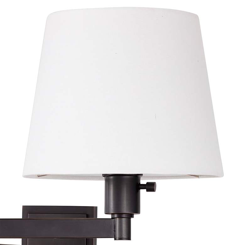 Image 2 Virtue Rubbed Bronze Adjustable Hardwire/Plug-In Wall Lamp more views
