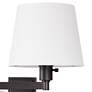 Virtue Rubbed Bronze Adjustable Hardwire/Plug-In Wall Lamp