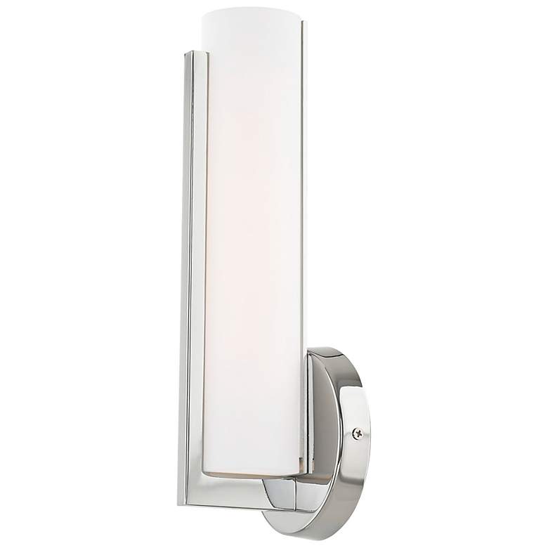 Image 6 Visby 12" High Polished Chrome LED Wall Sconce more views