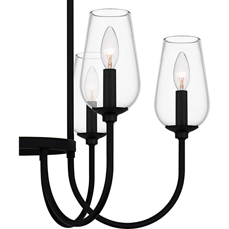 Image 5 Viscount 6-Light Matte Black Chandelier more views