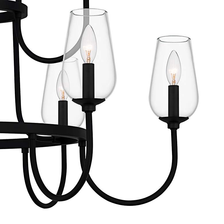 Image 5 Viscount 9-Light Matte Black Chandelier more views