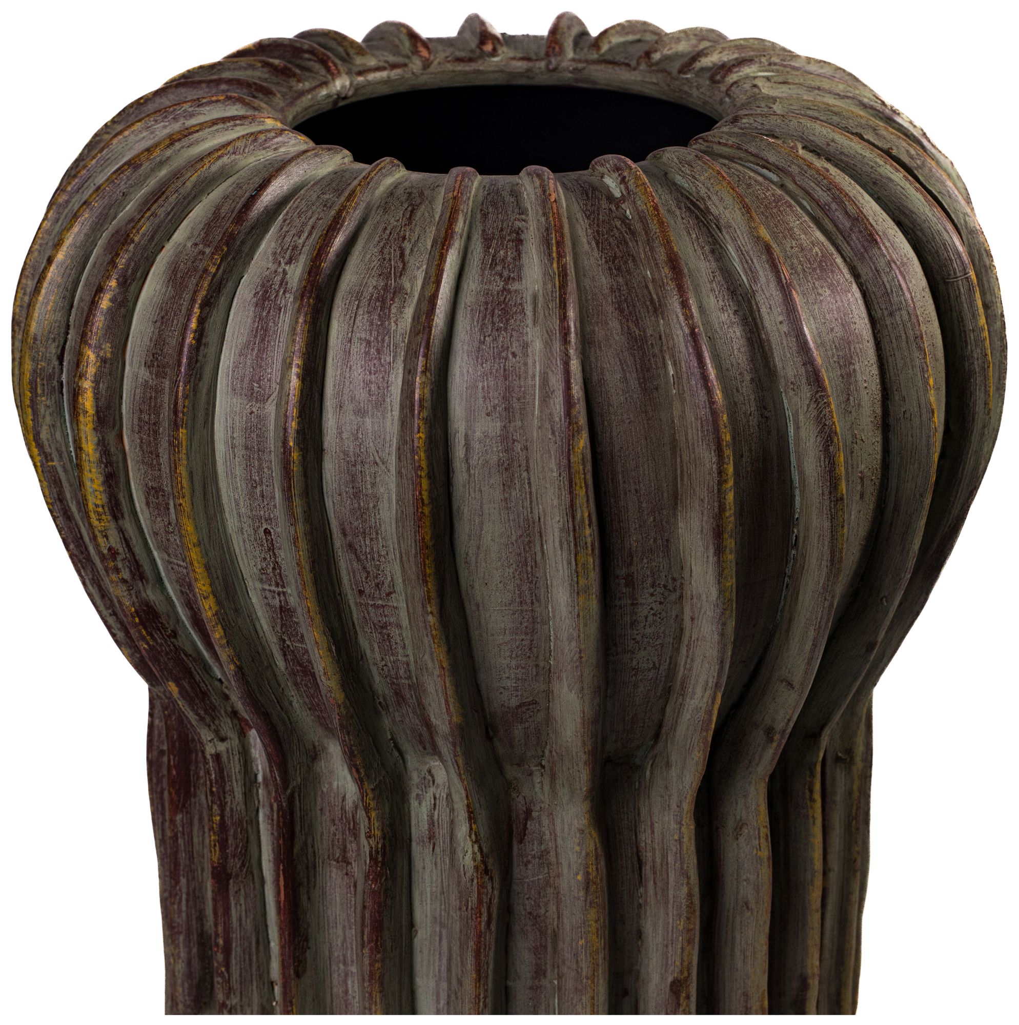 Image 2 Visha Grey Green Terracotta Vase more views