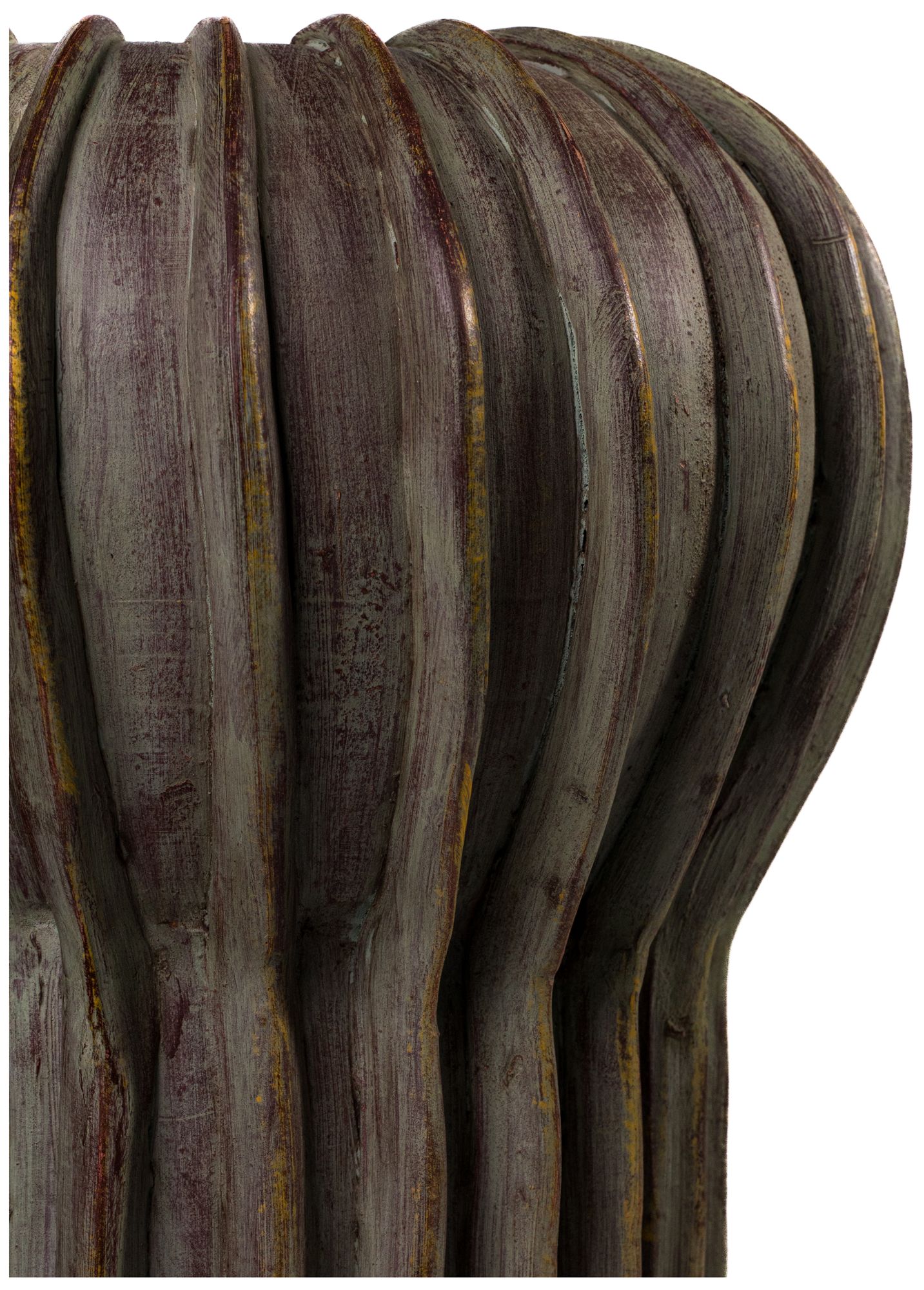 Image 4 Visha Grey Green Terracotta Vase more views