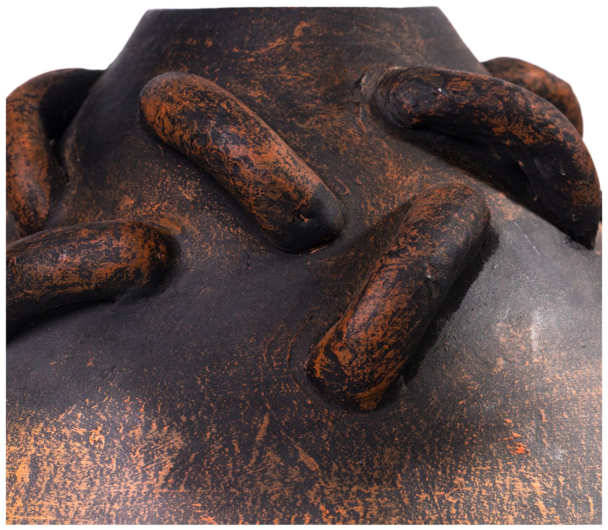 Image 5 Visha Roped Dark Terracotta Vase more views