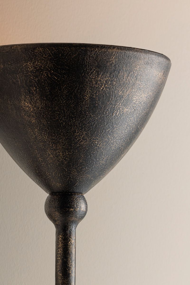 Image 6 Vishal 18 1/2" High Black Patina Gold Wall Sconce more views