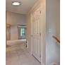2_Vision 15.75" Wide Brushed Steel Flush Mount w/ Frosted Glass Shade more views