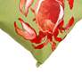 Visions I Crab Red 20" x 12" Indoor-Outdoor Pillow