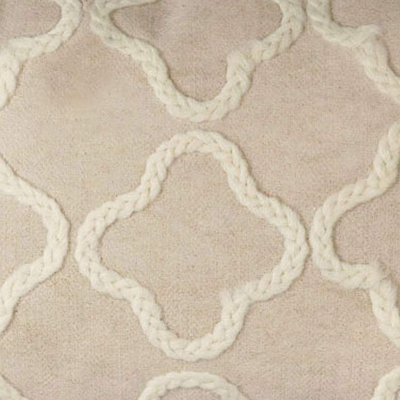 Image 2 Visions I Crochet Tile White 20" x 12" Indoor-Outdoor Pillow more views
