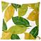 Visions I Mystic Leaf Green 20" Square Indoor-Outdoor Pillow