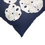 Visions I Sand Dollar Navy 20" x 12" Indoor-Outdoor Pillow