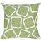 Visions I Squares Lime 20" Square Indoor-Outdoor Pillow