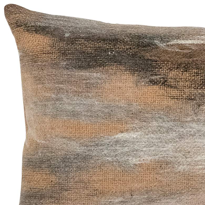 Image 3 Visions I Vista Beige 20" x 12" Indoor-Outdoor Throw Pillow more views