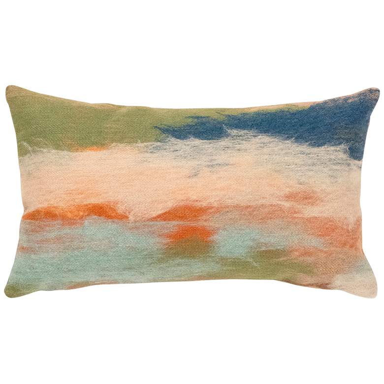 Image 1 Visions I Vista Multi-Color 20" x 12" Indoor-Outdoor Pillow