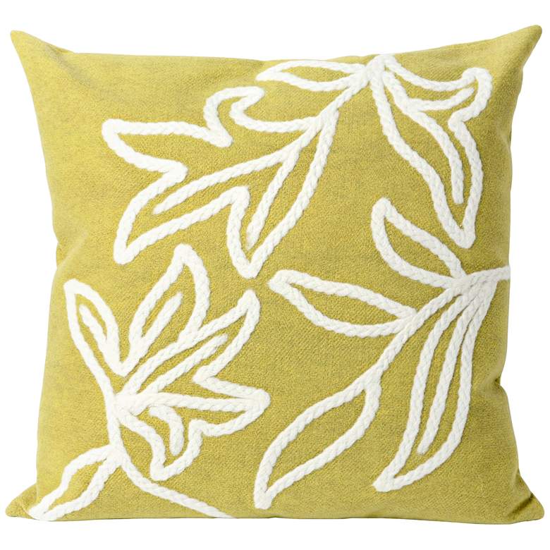 Visions I Windsor Lime 20&quot; Throw Indoor-Outdoor Pillow