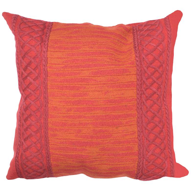Image 1 Visions II Celtic Stripe Saffron 20 inch Square Throw Pillow
