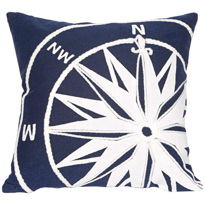 Image 1 Visions II Compass Marine 20 inch Square Indoor-Outdoor Pillow