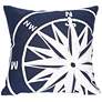 Visions II Compass Marine 20" Square Indoor-Outdoor Pillow