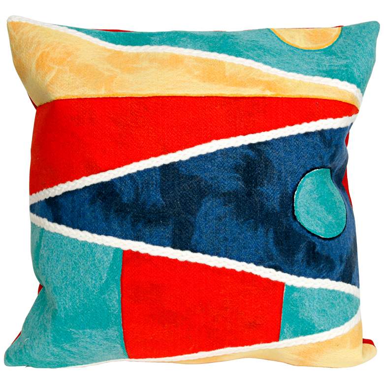 Image 1 Visions II Flags Multi-Color 20 inch Indoor-Outdoor Pillow