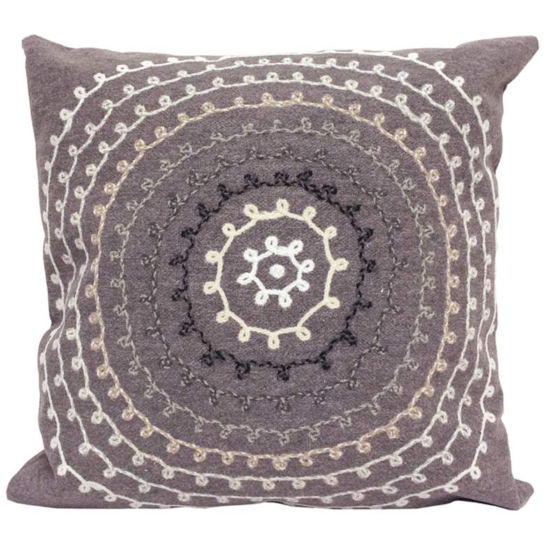 Image 1 Visions II Ombre Threads Gray 20" Square Throw Pillow