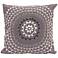 Visions II Ombre Threads Gray 20" Square Throw Pillow