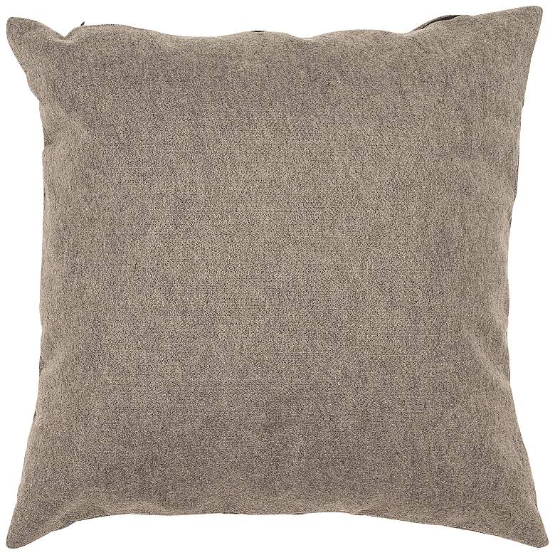 Image 3 Visions II Ombre Threads Gray 20" Square Throw Pillow more views
