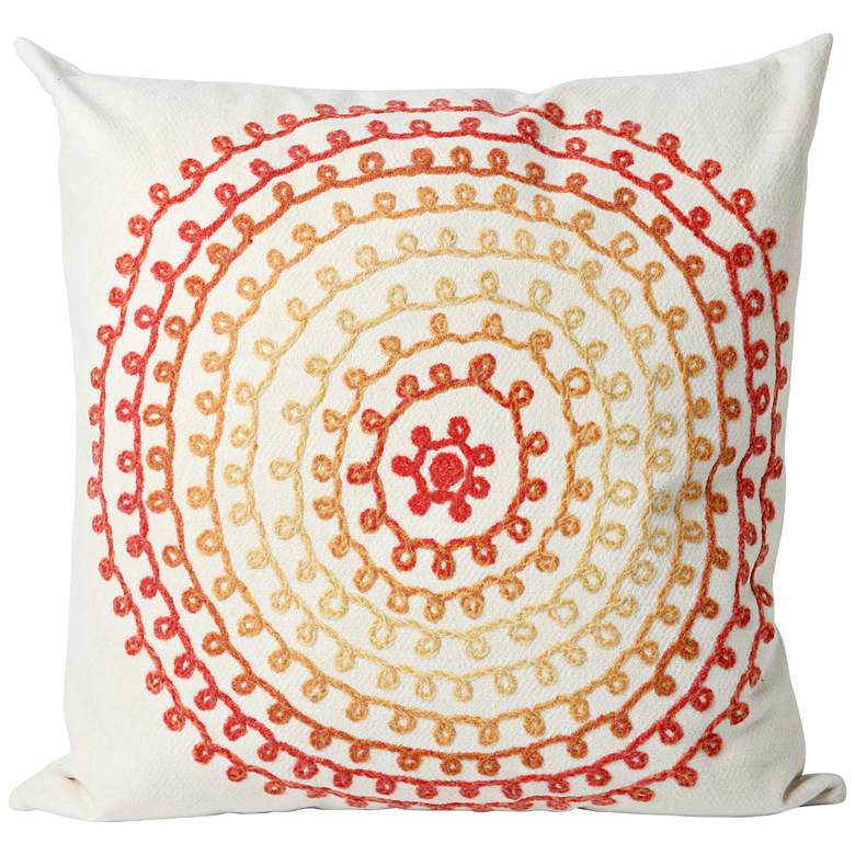 Image 1 Visions II Ombre Threads Warm 20" Indoor-Outdoor Pillow