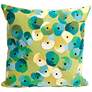 Visions II Pansy Lime 20" Square Indoor-Outdoor Pillow