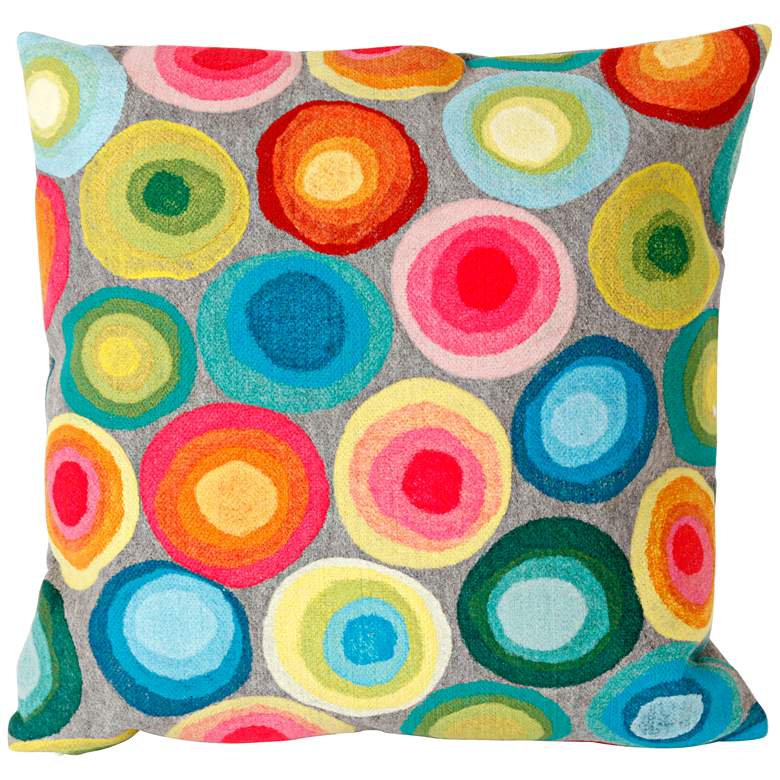 Image 1 Visions II Puddle Dot 20" Square Indoor-Outdoor Pillow