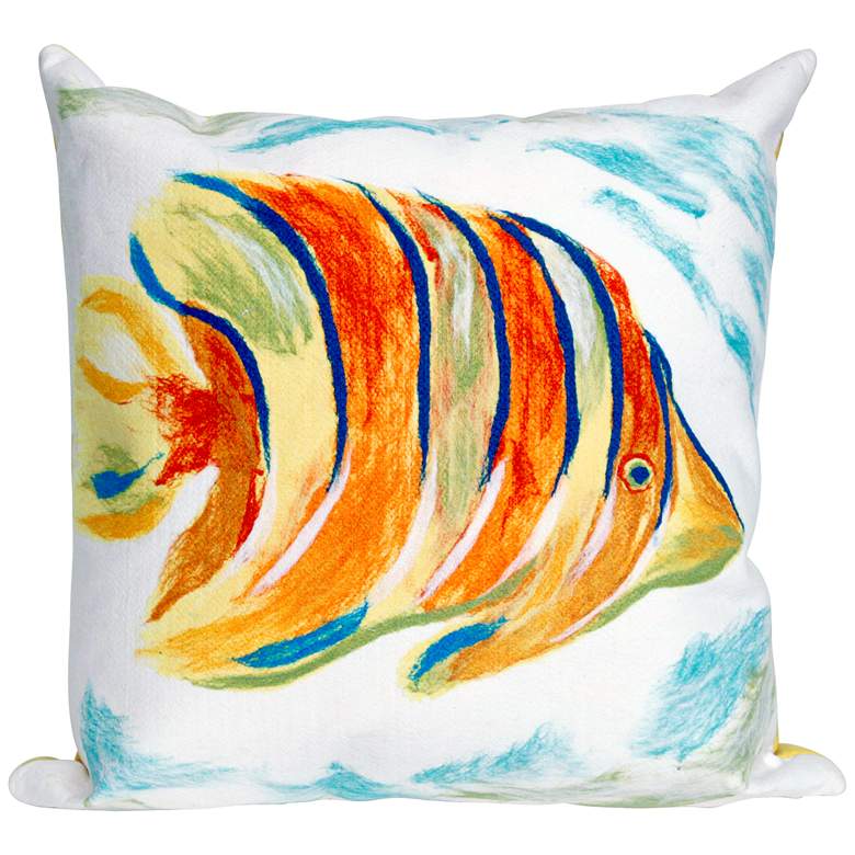 Image 1 Visions III Angel Fish Pearl 20 inch Indoor-Outdoor Pillow