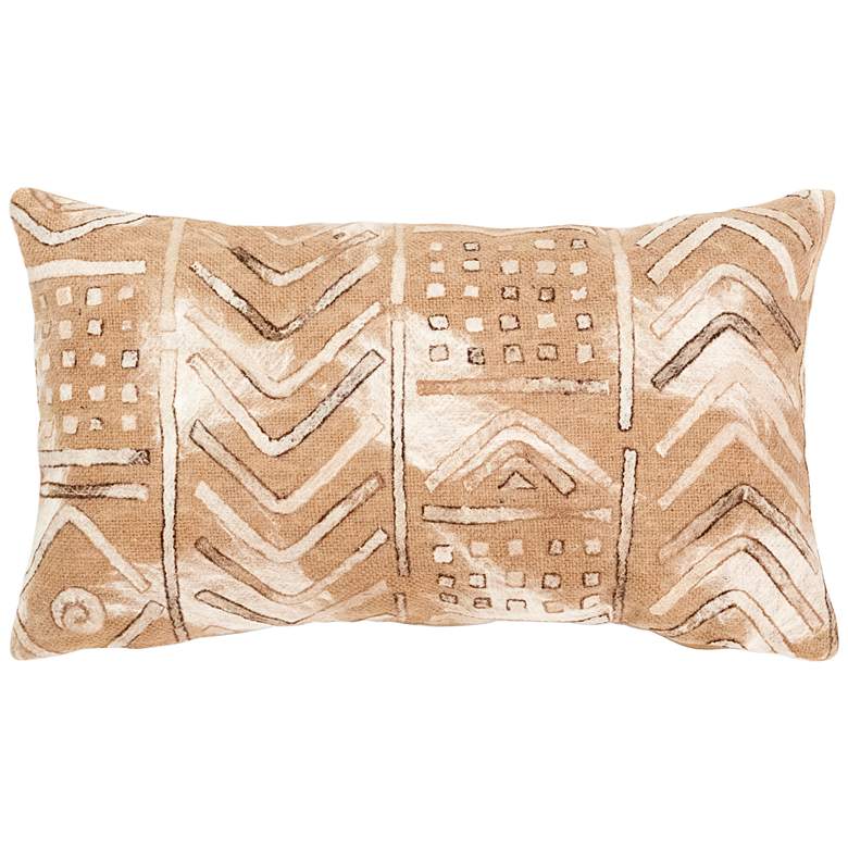 Image 2 Visions III Bambara Beige 20" x 12" Indoor-Outdoor Pillow