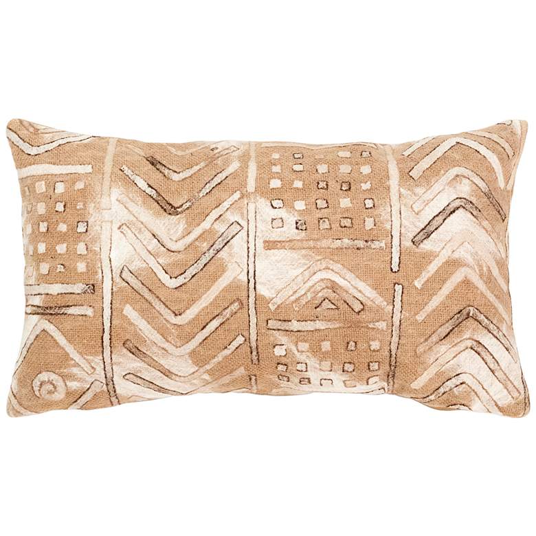 Image 2 Visions III Bambara Beige 20 inch x 12 inch Indoor-Outdoor Pillow