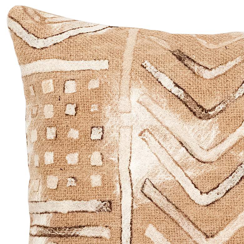 Image 3 Visions III Bambara Beige 20 inch x 12 inch Indoor-Outdoor Pillow more views